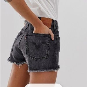 Black Levi 501 shorts